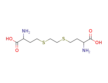 Molecular Structure of 6633-54-1 (2-amino-4-[2-(3-amino-3-carboxy-propyl)sulfanylethylsulfanyl]butanoic acid)