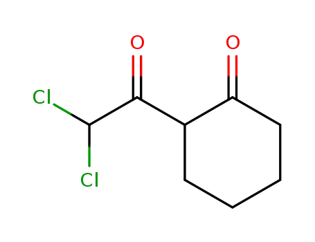 Molecular Structure of 66323-90-8 (Cyclohexanone, 2-(dichloroacetyl)- (9CI))