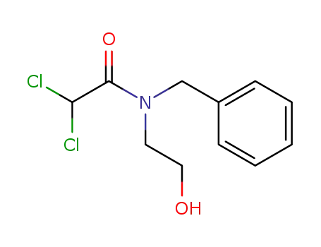 Molecular Structure of 104767-20-6 (dichloro-acetic acid-[benzyl-(2-hydroxy-ethyl)-amide])