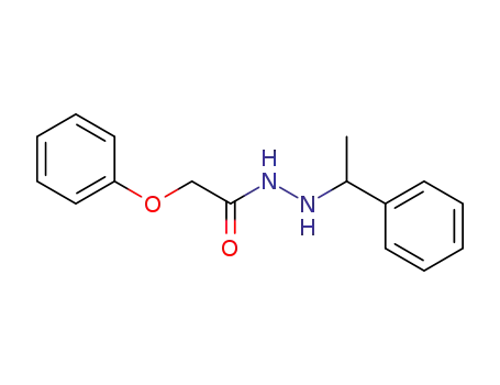 Molecular Structure of 52093-79-5 (Acetic acid, phenoxy-, 2-(1-phenylethyl)hydrazide)
