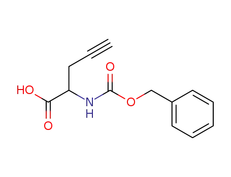Molecular Structure of 100394-07-8 (2-[[(phenylmethoxy)carbonyl]amino]-4-pentynoic acid)