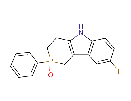 Molecular Structure of 36720-87-3 (8-fluoro-2-phenyl-2,3,4,5-tetrahydro-1H-phosphinino[4,3-b]indole 2-oxide)