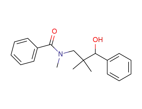 Molecular Structure of 15451-22-6 (N-(3-hydroxy-2,2-dimethyl-3-phenylpropyl)-N-methylbenzamide)