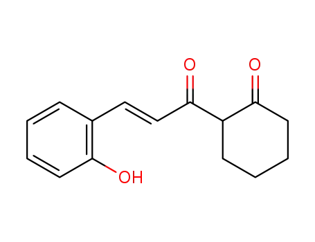 Molecular Structure of 100976-16-7 (3-(2-hydroxy-phenyl)-1-(2-oxo-cyclohexyl)-propenone)