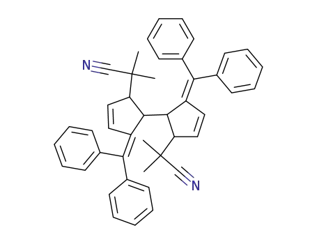 3,3'-dibenzhydrylidene-5,5'-bis-(1-cyano-1-methyl-ethyl)-[4,4']bicyclopent-1-enyl
