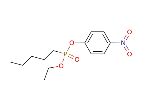 Molecular Structure of 3015-75-6 (Pentylphosphonic acid p-nitrophenylethyl ester)