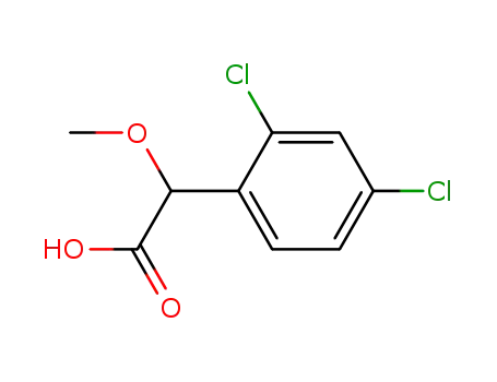 Molecular Structure of 13692-50-7 ((2,4-dichloro-phenyl)-methoxy-acetic acid)