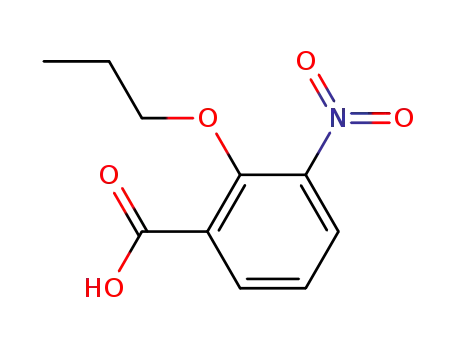 Molecular Structure of 75024-21-4 (3-nitro-2-propoxybenzoic acid)