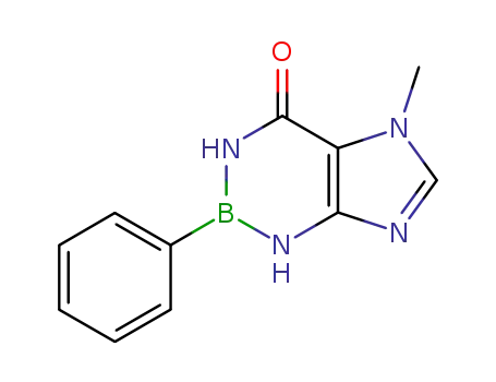 5-methyl-2-phenyl-1,2,3,5-tetrahydro-imidazo[4,5-<i>d</i>][1,3,2]diazaborinin-4-one