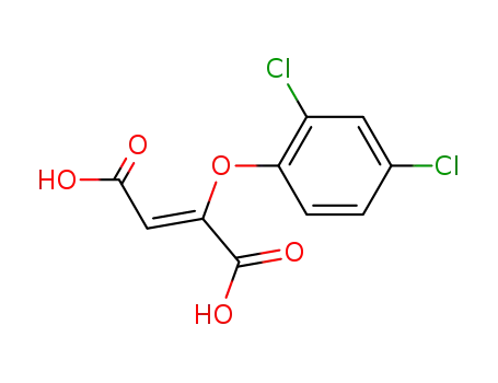 Molecular Structure of 7401-79-8 ((2Z)-2-(2,4-dichlorophenoxy)but-2-enedioic acid)