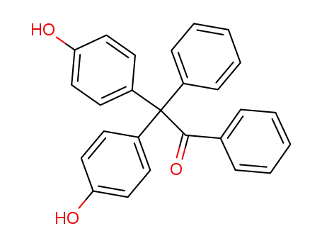 Molecular Structure of 23916-51-0 (2,2-Bis(p-hydroxyphenyl)-2-phenylacetophenone)