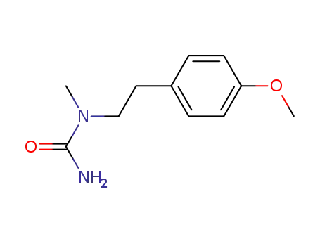 Molecular Structure of 92547-62-1 (<i>N</i>-(4-methoxy-phenethyl)-<i>N</i>-methyl-urea)
