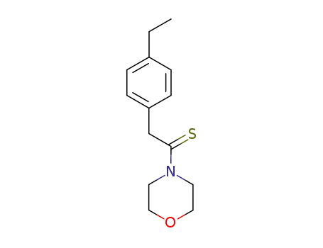 Molecular Structure of 14182-64-0 (2-(4-ethylphenyl)-1-(morpholin-4-yl)ethanethione)