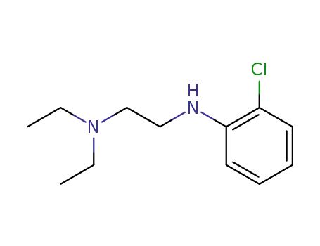 Molecular Structure of 52158-52-8 (1,2-Ethanediamine, N'-(2-chlorophenyl)-N,N-diethyl-)