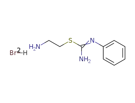 Molecular Structure of 16181-71-8 (Carbamimidothioic acid,phenyl-, 2-aminoethyl ester, dihydrobromide (9CI))