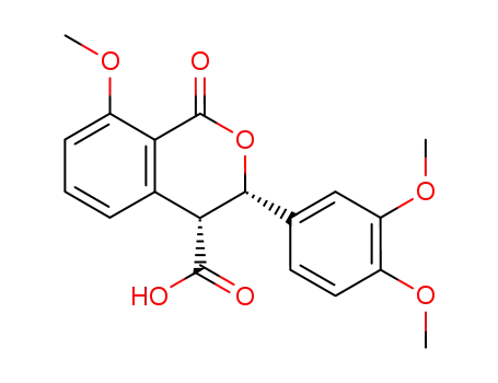 (3S,4R)-3-(3,4-Dimethoxy-phenyl)-8-methoxy-1-oxo-isochroman-4-carboxylic acid