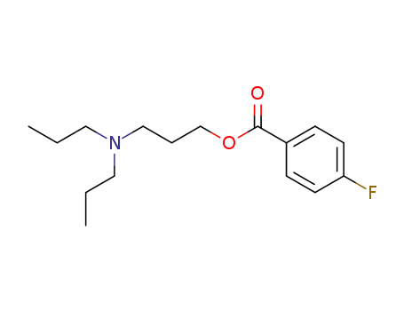 Molecular Structure of 399-14-4 (4-fluoro-benzoic acid-(3-dipropylamino-propyl ester))