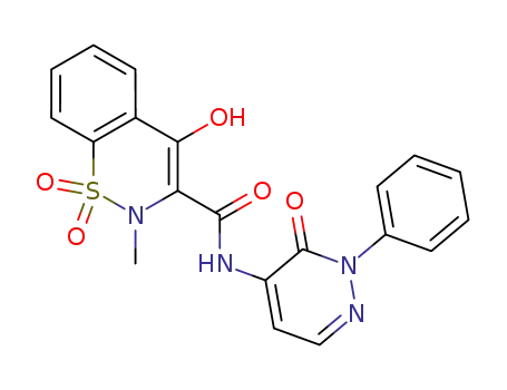2H-1,2-Benzothiazine-3-carboxamide,
N-(2,3-dihydro-3-oxo-2-phenyl-4-pyridazinyl)-4-hydroxy-2-methyl-,
1,1-dioxide