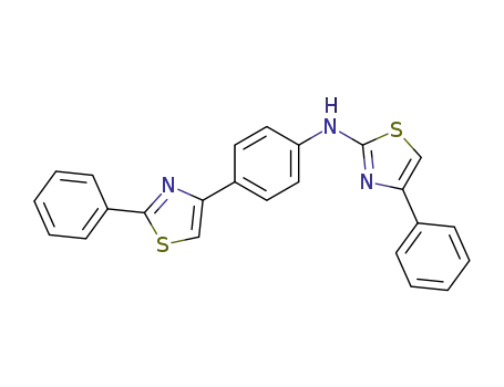 Molecular Structure of 68173-65-9 (4-phenyl-N-[4-(2-phenyl-1,3-thiazol-4-yl)phenyl]-1,3-thiazol-2-amine)