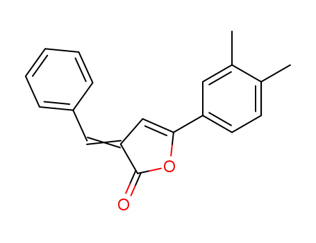 Molecular Structure of 54543-72-5 (2(3H)-Furanone, 5-(3,4-dimethylphenyl)-3-(phenylmethylene)-)