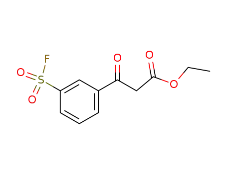 Molecular Structure of 2642-20-8 (ethyl 3-[3-(fluorosulfonyl)phenyl]-3-oxopropanoate)