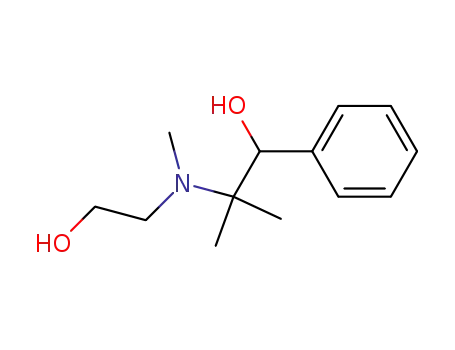 Molecular Structure of 1140-87-0 (2-[(2-hydroxy-ethyl)-methyl-amino]-2-methyl-1-phenyl-propan-1-ol)