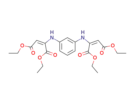 Molecular Structure of 116104-86-0 (2,2'-<i>m</i>-phenylenediamino-bis-butenedioic acid tetraethyl ester)