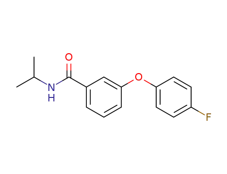 Molecular Structure of 65262-39-7 (Benzamide, 3-(4-fluorophenoxy)-N-(1-methylethyl)-)