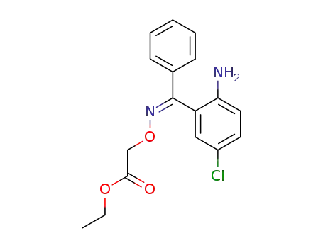 ((<i>Z</i>)-2-amino-5-chloro-benzhydrylideneaminooxy)-acetic acid ethyl ester