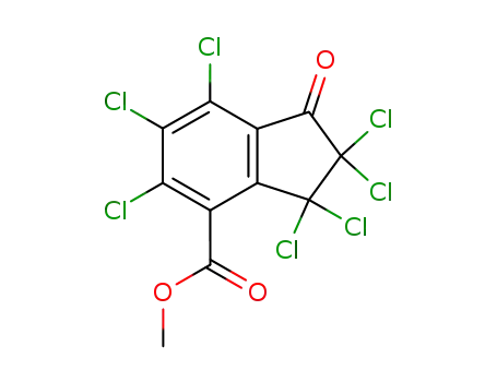 2,2,3,3,5,6,7-Heptachlor-4-methoxyxarbonyl-indanon-<sup>(1)</sup>