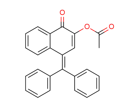 Molecular Structure of 10535-10-1 (4-(diphenylmethylidene)-1-oxo-1,4-dihydronaphthalen-2-yl acetate)
