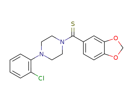 1-(benzo[1,3]dioxole-5-thiocarbonyl)-4-(2-chloro-phenyl)-piperazine