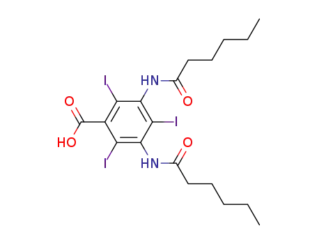 3,5-Bis(hexanoylamino)-2,4,6-triiodobenzoic acid