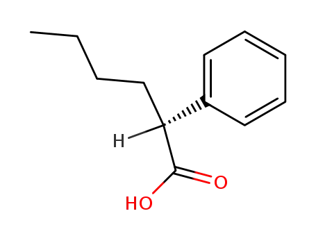 Molecular Structure of 21490-48-2 ((S)-(+)-2-phenylhexanoic acid)