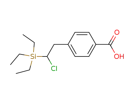 4-(2-chloro-2-triethylsilanyl-ethyl)-benzoic acid