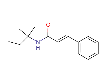 Molecular Structure of 65993-16-0 (<i>trans</i>-cinnamic acid <i>tert</i>-pentylamide)