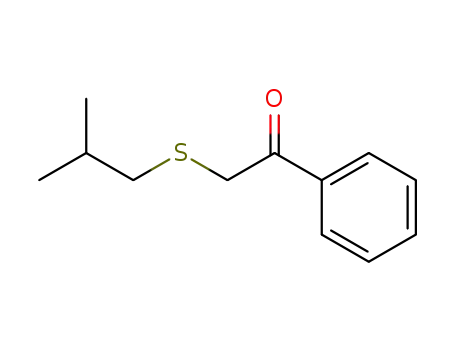 Molecular Structure of 120154-05-4 (2-isobutylsulfanyl-1-phenyl-ethanone)
