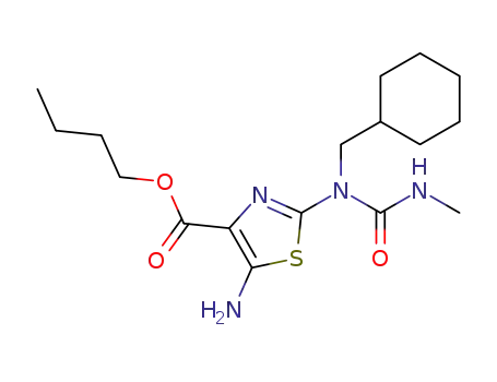 butyl 5-amino-2-[(cyclohexylmethyl)(methylcarbamoyl)amino]-1,3-thiazole-4-carboxylate