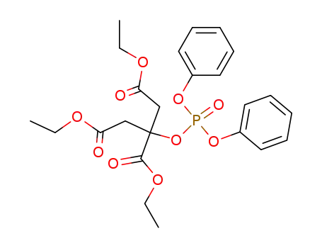 Molecular Structure of 102089-54-3 (2-diphenoxyphosphoryloxy-propane-1,2,3-tricarboxylic acid triethyl ester)