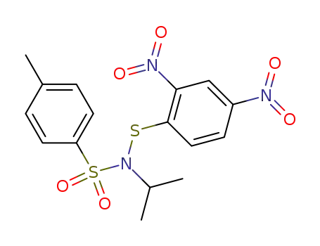 Molecular Structure of 24265-51-8 (N-2-Propyl-N-p-toluolsulfonyl-2,4-dinitrobenzolsulfenylamid)