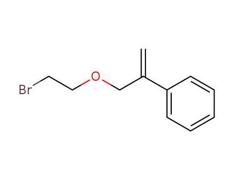 Molecular Structure of 64010-98-6 (Benzene, [1-[(2-bromoethoxy)methyl]ethenyl]-)