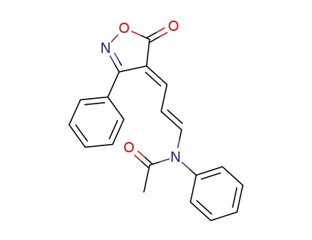 <i>N</i>-[3-(5-oxo-3-phenyl-isoxazol-4-ylidene)-propenyl]-acetanilide