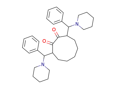 3,9-bis-(α-piperidino-benzyl)-cyclononane-1,2-dione