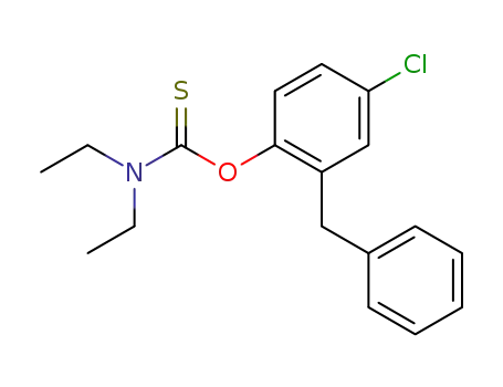 diethyl-thiocarbamic acid <i>O</i>-(2-benzyl-4-chloro-phenyl ester)