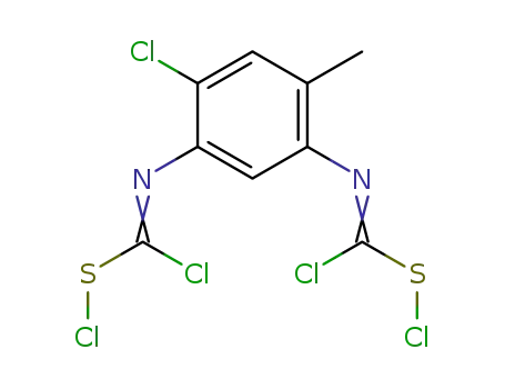 N,N'-<5-Chlor-2,4-tolylen>-bis-<S-chlor-isothiocarbamoylchlorid>