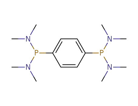 p-C<sub>6</sub>H<sub>4</sub>(P(N(CH<sub>3</sub>)2)2)2