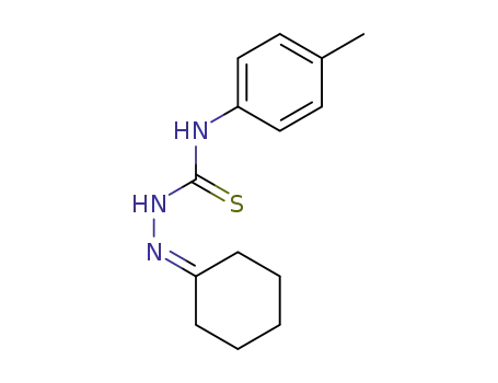 Molecular Structure of 474762-01-1 (Hydrazinecarbothioamide, 2-cyclohexylidene-N-(4-methylphenyl)-)