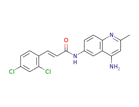 N-(4-amino-2-methylquinolin-6-yl)-3-(2,4-dichlorophenyl)prop-2-enamide