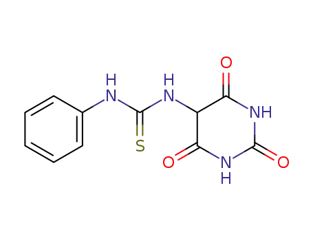 Molecular Structure of 99845-54-2 (<i>N</i>-phenyl-<i>N</i>'-(2,4,6-trioxo-hexahydro-pyrimidin-5-yl)-thiourea)