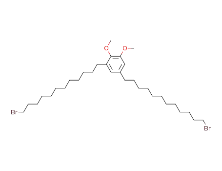 Molecular Structure of 13149-40-1 (Benzene, 1,5-bis(12-bromododecyl)-2,3-dimethoxy-)